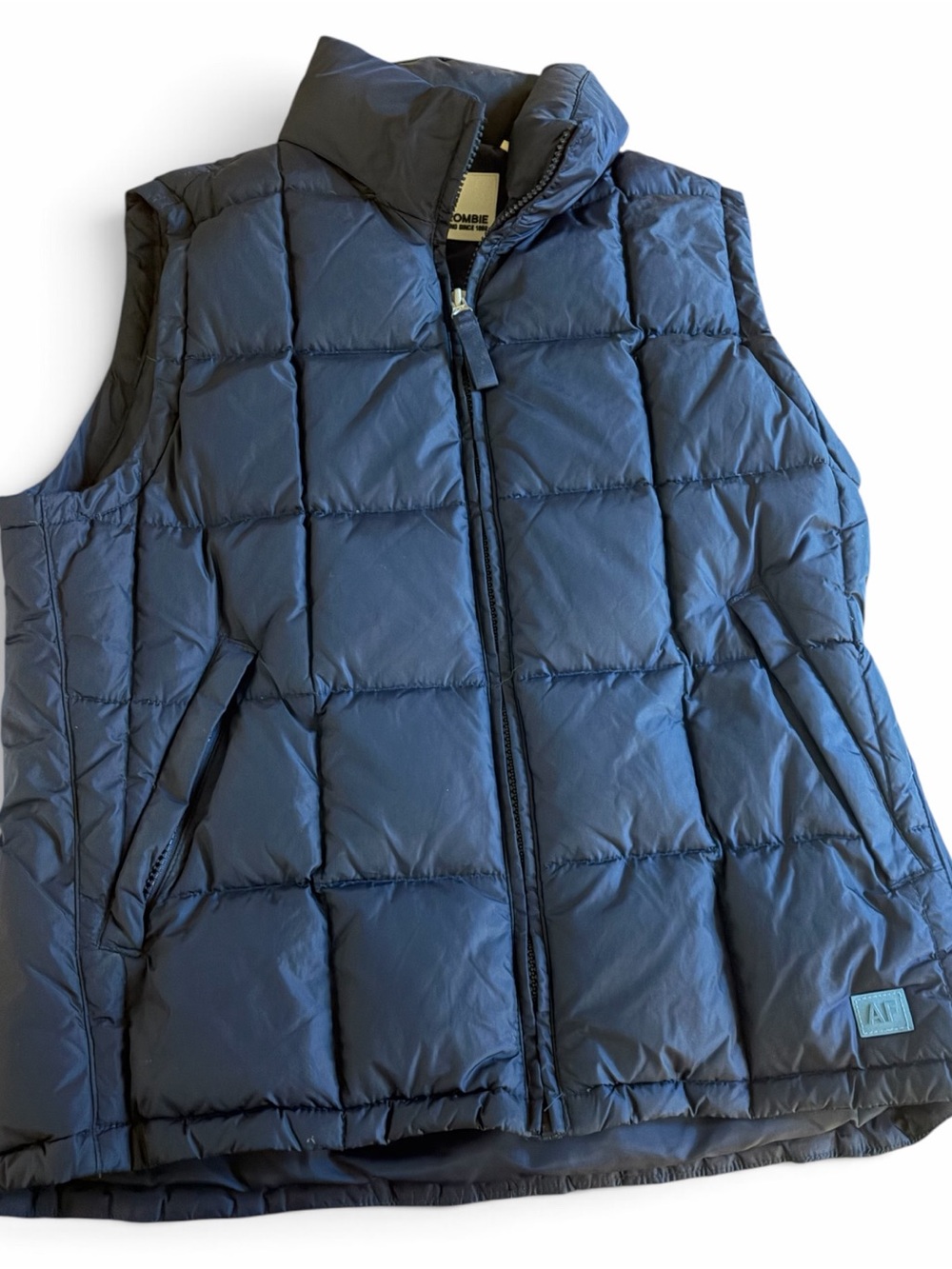 Abercrombie & Fitch Womens Quilted Vest. Goose down & feather. Hood. Size m.